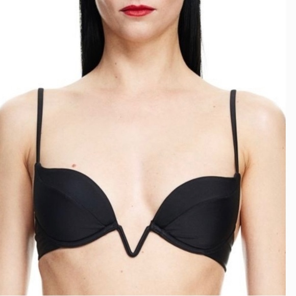 MUGLER X H&M Black Bikini Top size 2 - Picture 7 of 8